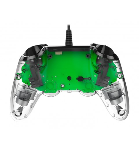 NACON PS4OFCPADCLGREEN Gaming-Controller Grün, Transparent Gamepad Analog Digital PlayStation 4