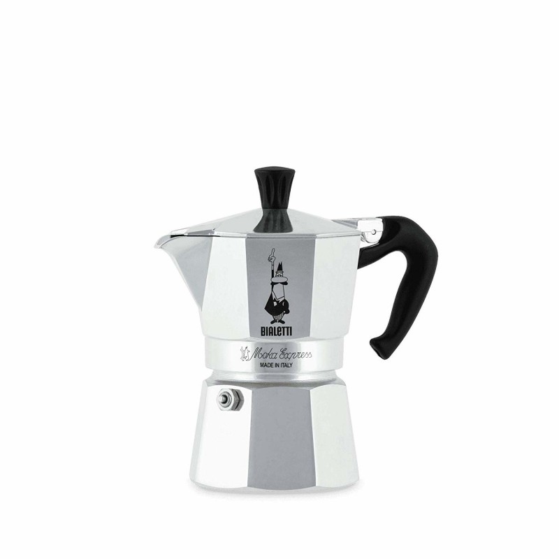 Bialetti Moka Express Cafetera italiana 0,2 L Aluminio, Negro