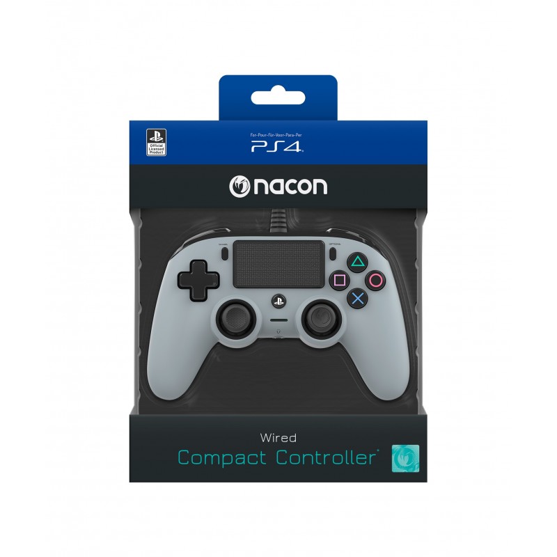 NACON PS4OFCPADGREY Gaming-Controller Grau Gamepad Analog Digital PlayStation 4