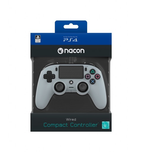 NACON PS4OFCPADGREY Gaming-Controller Grau Gamepad Analog Digital PlayStation 4