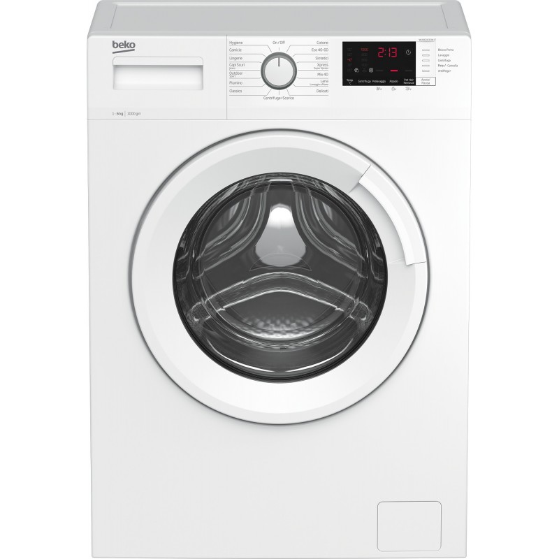 Beko WUX61032W-IT machine à laver Charge avant 6 kg 1000 tr min E Blanc