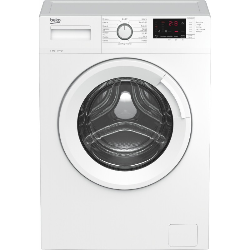 Beko WUX61032W-IT lavatrice Caricamento frontale 6 kg 1000 Giri min E Bianco