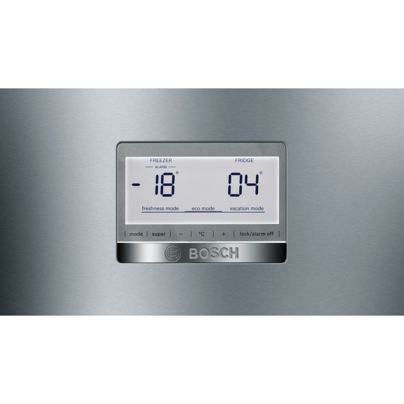 Bosch Serie 6 KGN49AIDP frigorifero con congelatore Libera installazione 438 L D Acciaio inossidabile