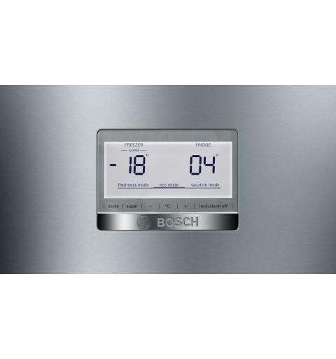 Bosch Serie 6 KGN49AIDP frigorifero con congelatore Libera installazione 438 L D Acciaio inossidabile