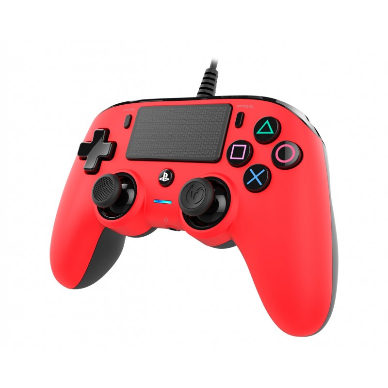 NACON PS4OFCPADRED mando y volante Rojo Gamepad Analógico Digital PlayStation 4