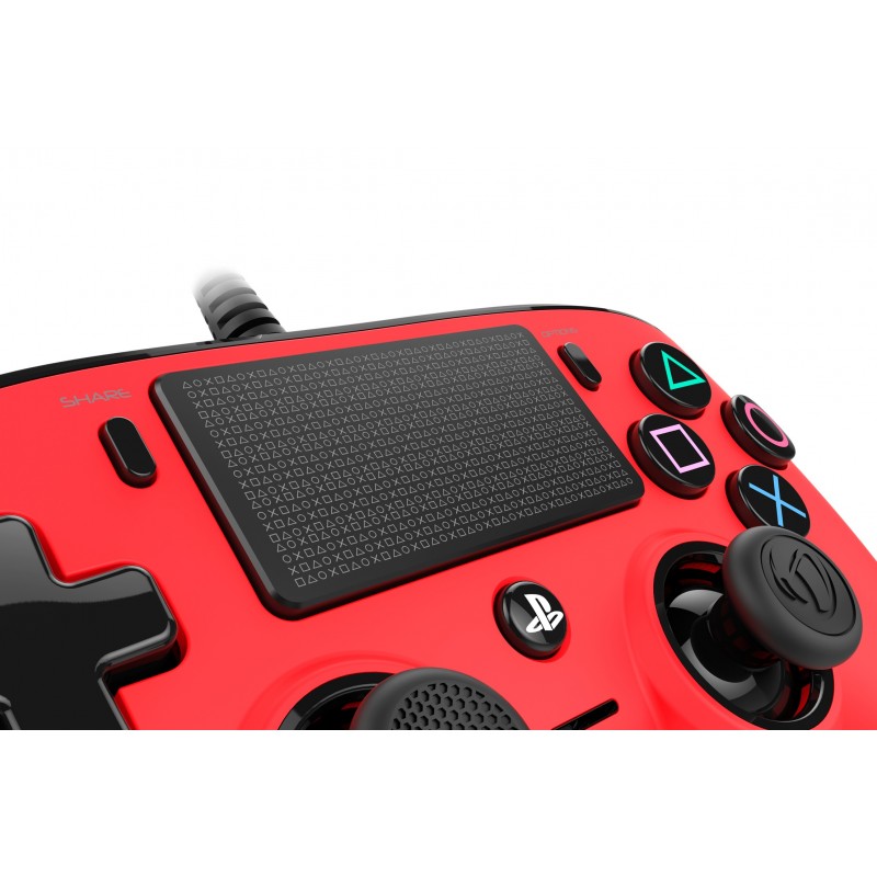 NACON PS4OFCPADRED mando y volante Rojo Gamepad Analógico Digital PlayStation 4