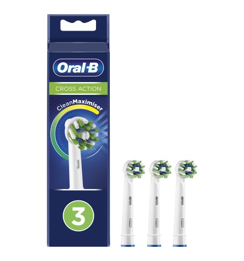 Oral-B CrossAction 80338444 Elektrischer Zahnbürstenkopf 3 Stück(e) Weiß