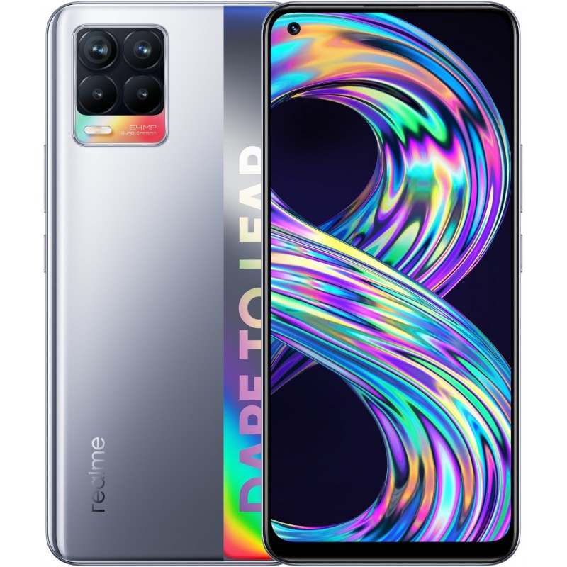 realme 8 16,3 cm (6.4") Doppia SIM 4G USB tipo-C 6 GB 128 GB 5000 mAh Argento