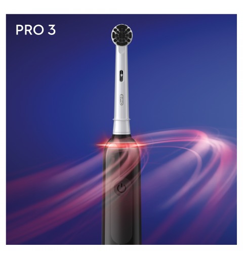Oral-B Pro 3 80349852 Elektrische Zahnbürste Erwachsener Vibrierende Zahnbürste Schwarz, Weiß