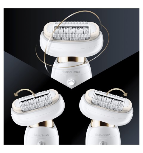 Braun Silk-épil 9 Flex 9-300 Beauty Set - Epilatore Elettrico Donna Bianco Oro Con Testina Flessibile Per Un’Epilazione Più