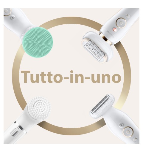 Braun Silk-épil 9 81690190 epilator 40 tweezers White, Gold