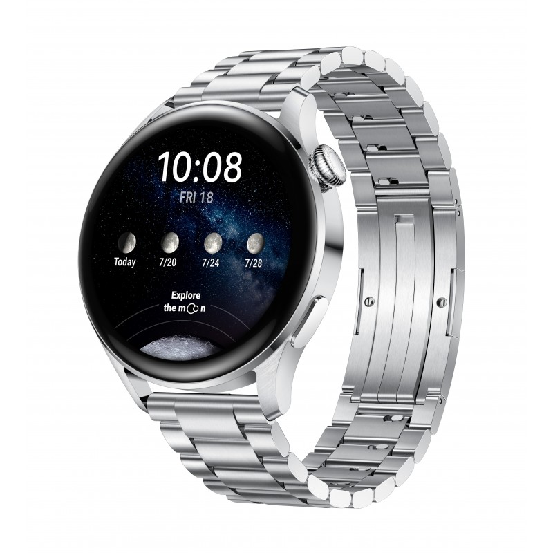 Huawei WATCH 3 Elite 3,63 cm (1.43 Zoll) 48 mm AMOLED 4G Edelstahl GPS