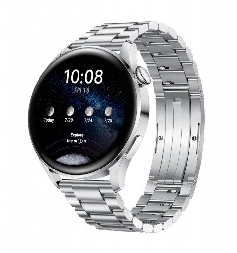 Huawei WATCH 3 Elite 3,63 cm (1.43 Zoll) 48 mm AMOLED 4G Edelstahl GPS