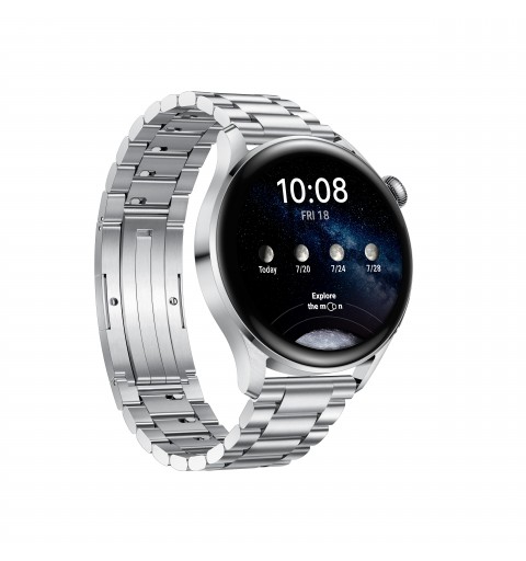 Huawei WATCH 3 Elite 3,63 cm (1.43 Zoll) 48 mm AMOLED 4G Edelstahl GPS