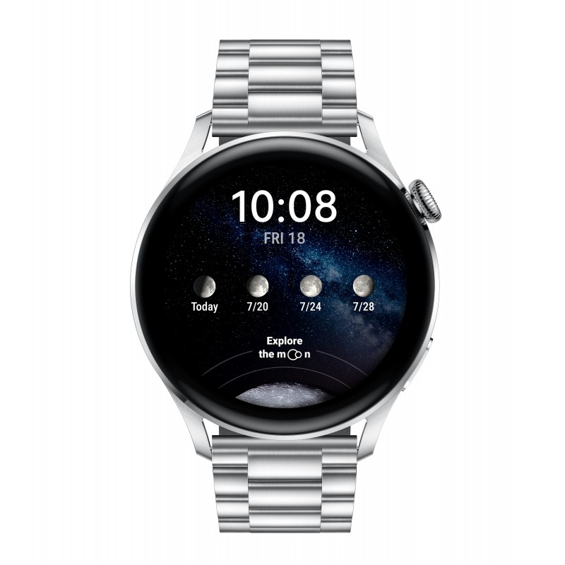 Huawei WATCH 3 Elite 3,63 cm (1.43 Zoll) 48 mm AMOLED 4G Edelstahl GPS