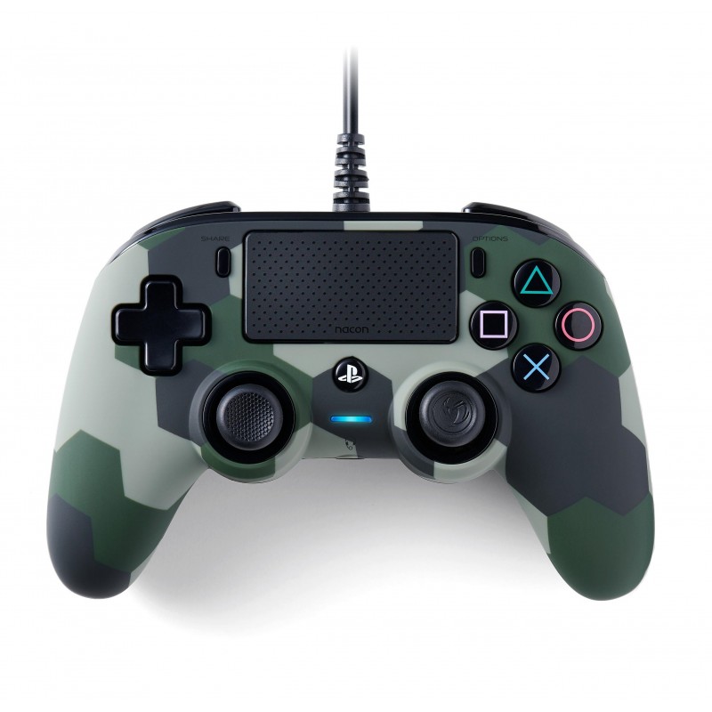 NACON Wired Compact Camouflage USB Manette de jeu Analogique Numérique PC, PlayStation 4