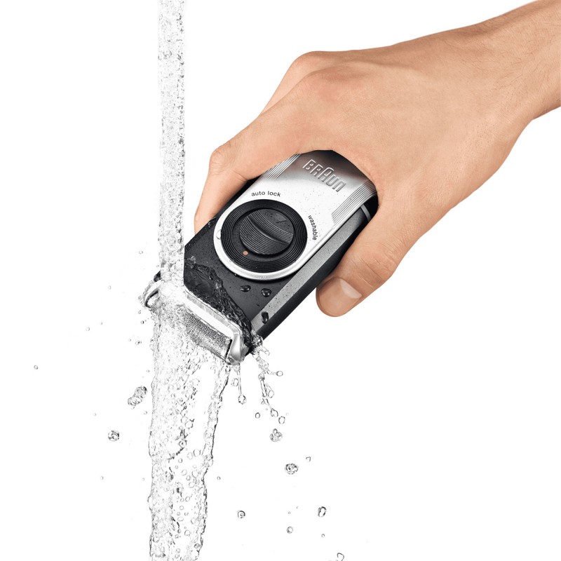 Braun MobileShave PocketGo M90 Azul, Plata