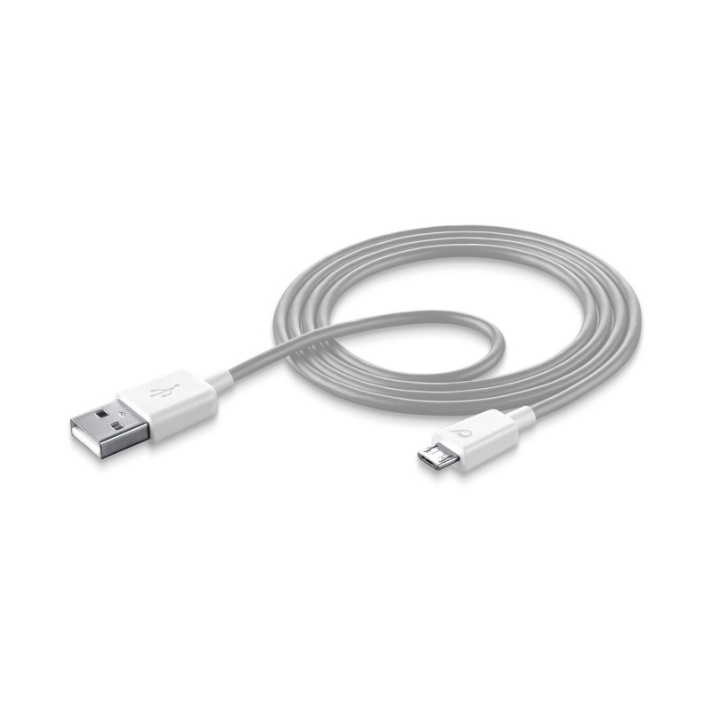 Cellularline USBDATAMUSBSMARW USB cable 1 m USB 2.0 micro USB White