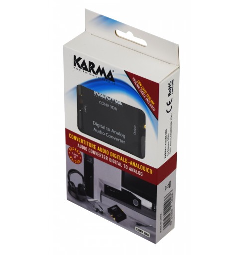 Karma Italiana CONV 3DA convertidor de audio Negro