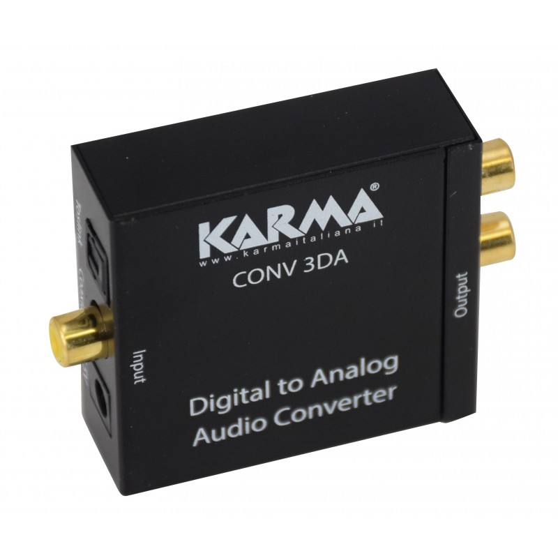 Karma Italiana CONV 3DA convertidor de audio Negro