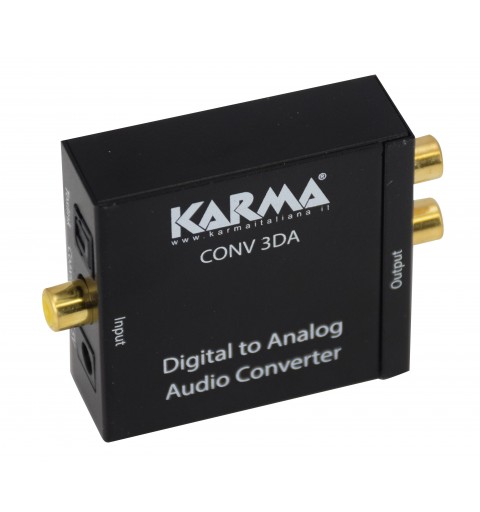 Karma Italiana CONV 3DA convertidor de audio Negro