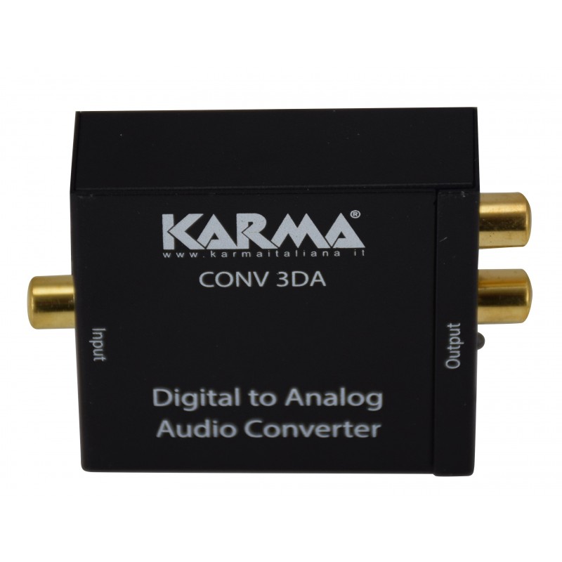 Karma Italiana CONV 3DA convertidor de audio Negro