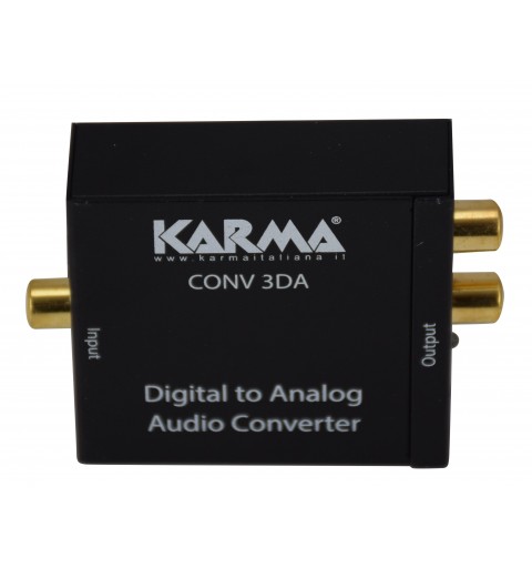 Karma Italiana CONV 3DA convertidor de audio Negro