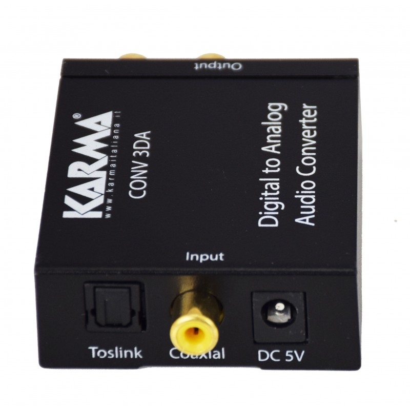 Karma Italiana CONV 3DA convertidor de audio Negro