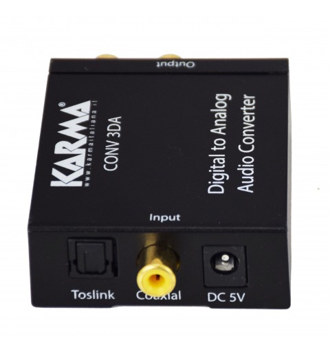 Karma Italiana CONV 3DA convertidor de audio Negro