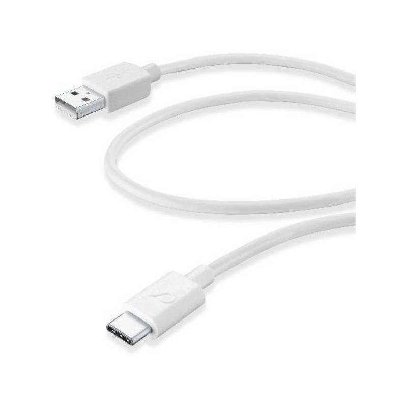 Cellularline 38577 cable USB 1,2 m USB 2.0 USB A USB C Blanco