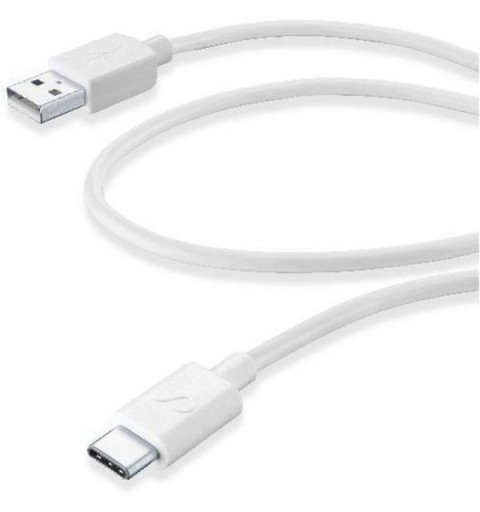 Cellularline 38577 câble USB 1,2 m USB 2.0 USB A USB C Blanc
