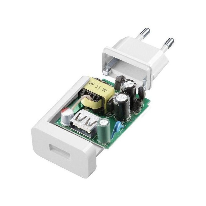 Cellularline Adaptive Fast Charger Kit 15W Bianco