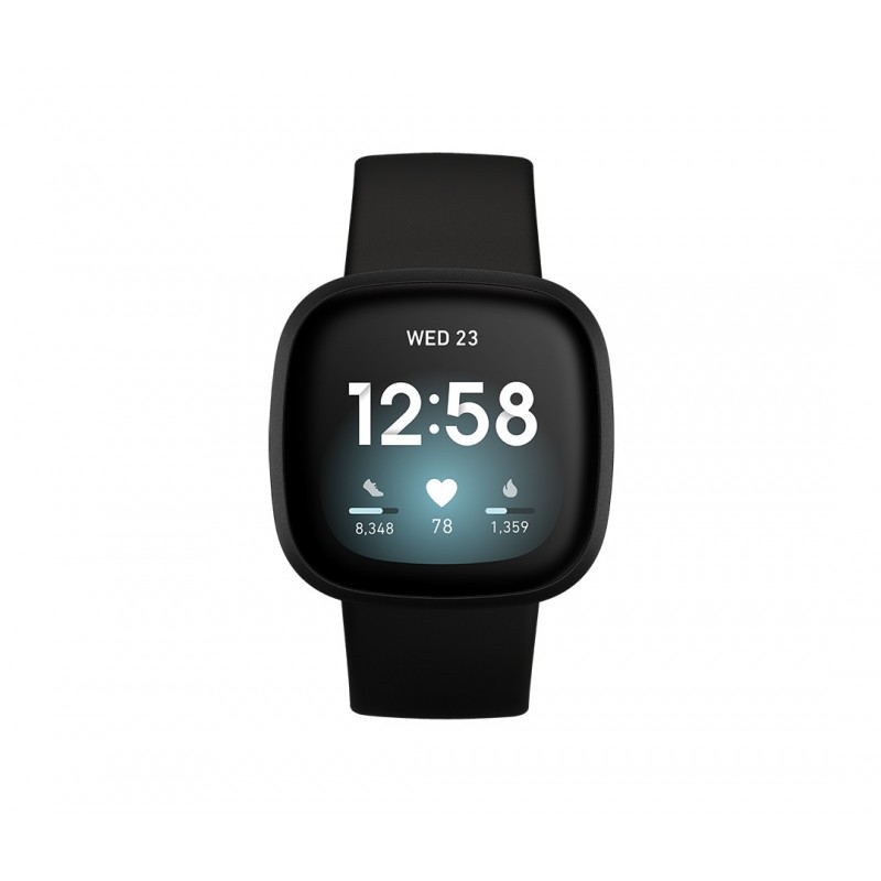 Fitbit Versa 3 40 mm AMOLED Schwarz GPS