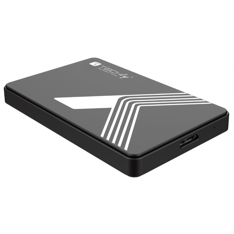 Techly Box Esterno USB3.0 per HDD SSD SATA 2,5" Nero
