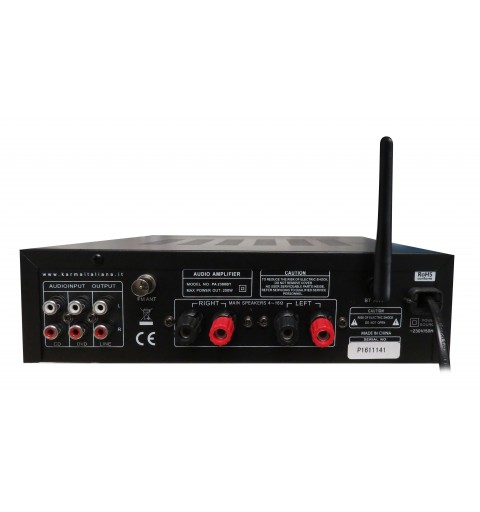 Karma Italiana PA 2380BT audio amplifier 4.0 channels Home Black