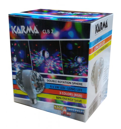 Karma Italiana CLB 2 stroboscopio&luce da discoteca Bianco