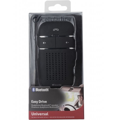 Cellularline EASY DRIVE - UNIVERSALE Vivavoce Bluetooth® per auto con funzione dualphone Nero