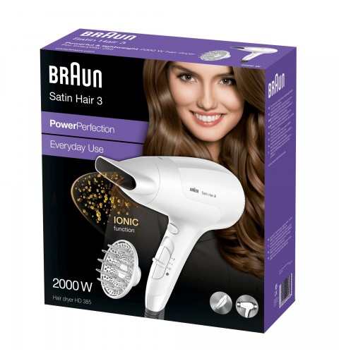 Braun Satin Hair 3 2000 W Blanc