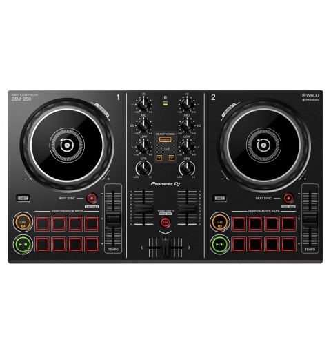 Pioneer DDJ-200 contrôleur DJ 2 canaux Noir