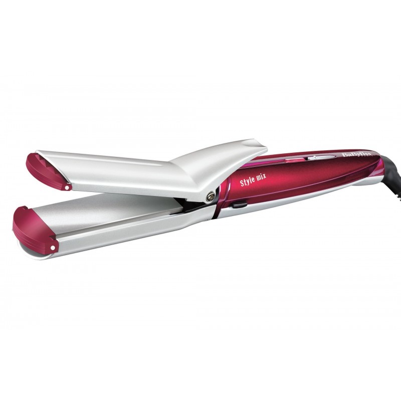 BaByliss Multi Style Rizador de pelo Caliente Rojo, Plata 1,8 m