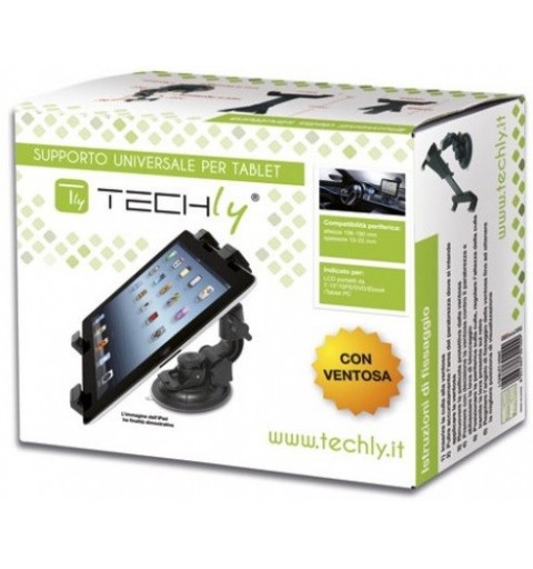 Techly I-TABLET-VENT soporte para navegador Coche Pasivo Negro