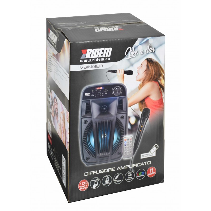 Karma Italiana V Singer Freistehende Lautsprecheranlage 12 W Schwarz