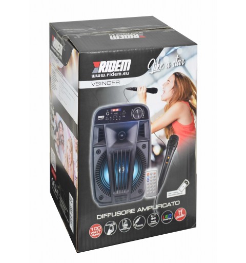 Karma Italiana V Singer Freistehende Lautsprecheranlage 12 W Schwarz