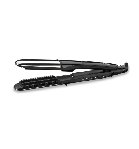 BaByliss Steam Mist Styler Plancha de pelo Vapor Negro, Plata 2,5 m