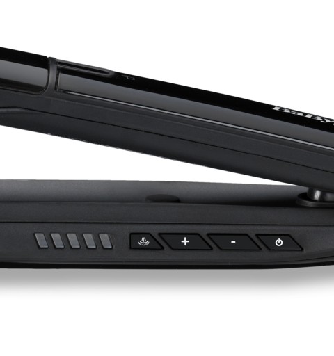 BaByliss Steam Mist Styler Plancha de pelo Vapor Negro, Plata 2,5 m