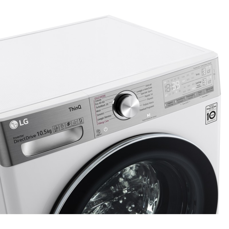 LG F6WV910P2EA lavadora Carga frontal 10,5 kg 1600 RPM A Blanco