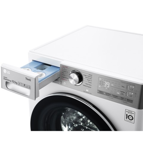 LG F6WV910P2EA lavadora Carga frontal 10,5 kg 1600 RPM A Blanco