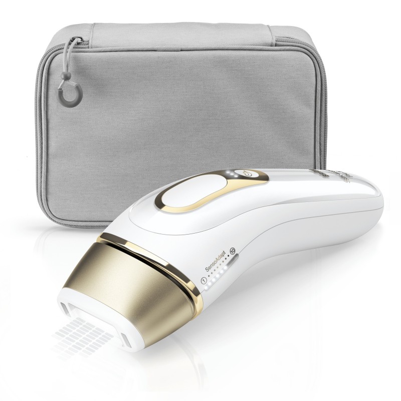 Braun Silk-expert Pro 5 PL5014 Epilatore Luce Pulsata, Bianco Oro, Corpo E Viso Con Rasoio Venus Smooth E Custodia Esclusiva