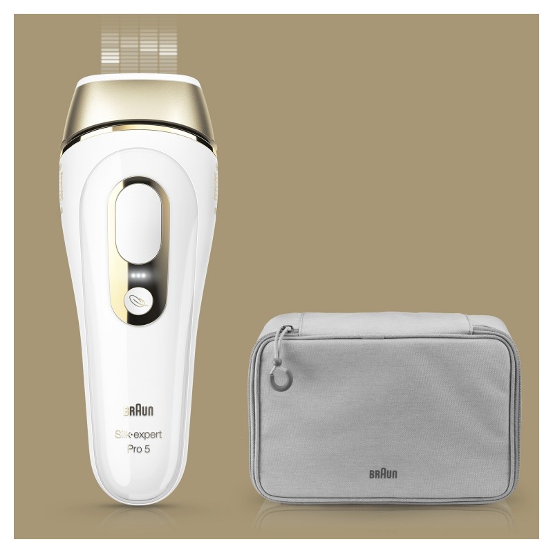 Braun Silk-expert Pro Silk·expert Pro 5 PL5014 Latest Generation IPL, Permanent Hair Removal, White&Gold