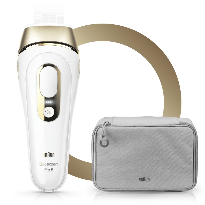 Braun Silk-expert Pro PL 5014 Luz pulsada intensa (IPL) Blanco, Oro